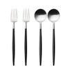 CUTIPOL GOA Black 4-Piece Dinner Set (2 Forks, 2 Spoons),