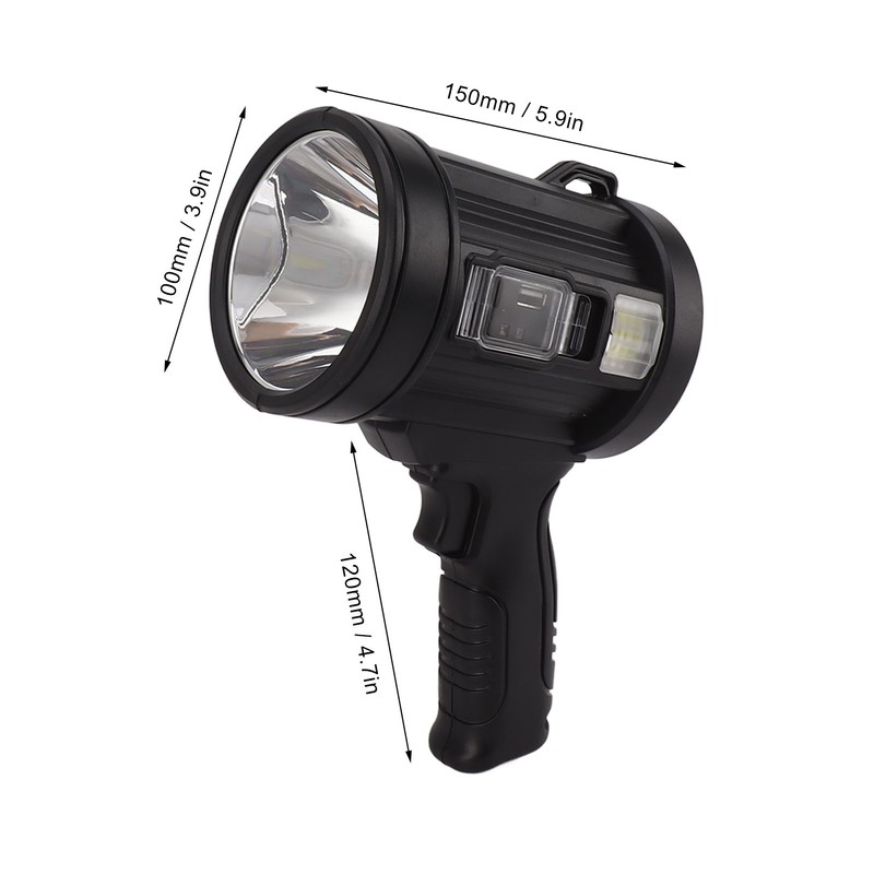 Solar Handheld Spot Light Multifunction Waterproof Super Bright Emergency Spotlight