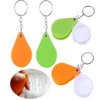 Keychain Magnifier Mini Pocket Magnifier Hand Lens Magnification Glass Orange GD07534 100ea