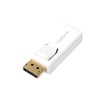 LogiLink CV0057 DisplayPort zu HDMI Adapter, mit Verriegelungsmechanismus, weiß