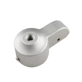 TopHomer Flagpole Standard US Accessories, Cast Aluminium Truck with Mounting Screws, Stationary Flagpole Halyard Fits 2" Diameter Flagpole (Silver)