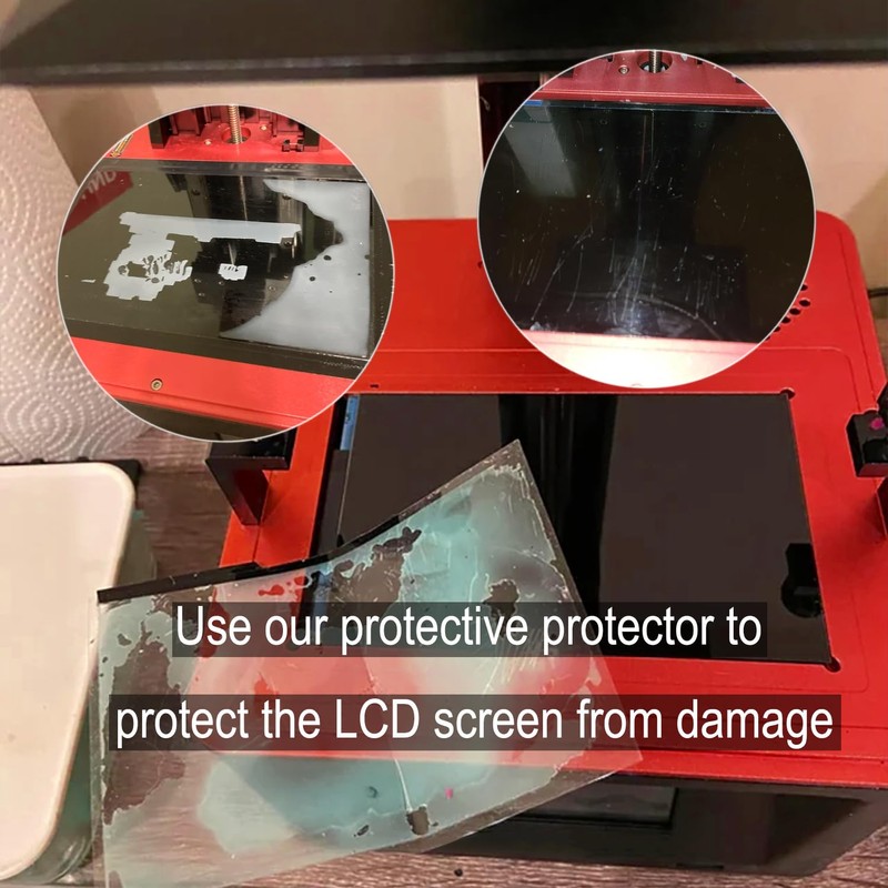 TMYPN 8 protectores de pantalla de 6,66'' para impresoras 3D