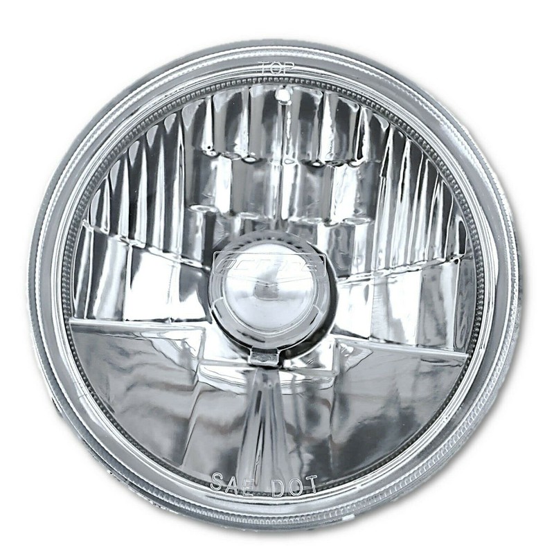Octane Lighting 5 3/4 Inch Halogen Headlight Diamond Crystal Headlamp