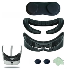 LICHIFIT VR Headset Face Cover PU Breathable Eye Mask Facial Interface Bracket Cushion Pad Lens Cover Rocker Caps for PICO4 Accessories Kit