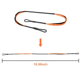 NIKA ARCHERY 19.3 inch Crossbow String Replacement Strings for Cobra Adder R9, 20 Stands HMPE 1600D