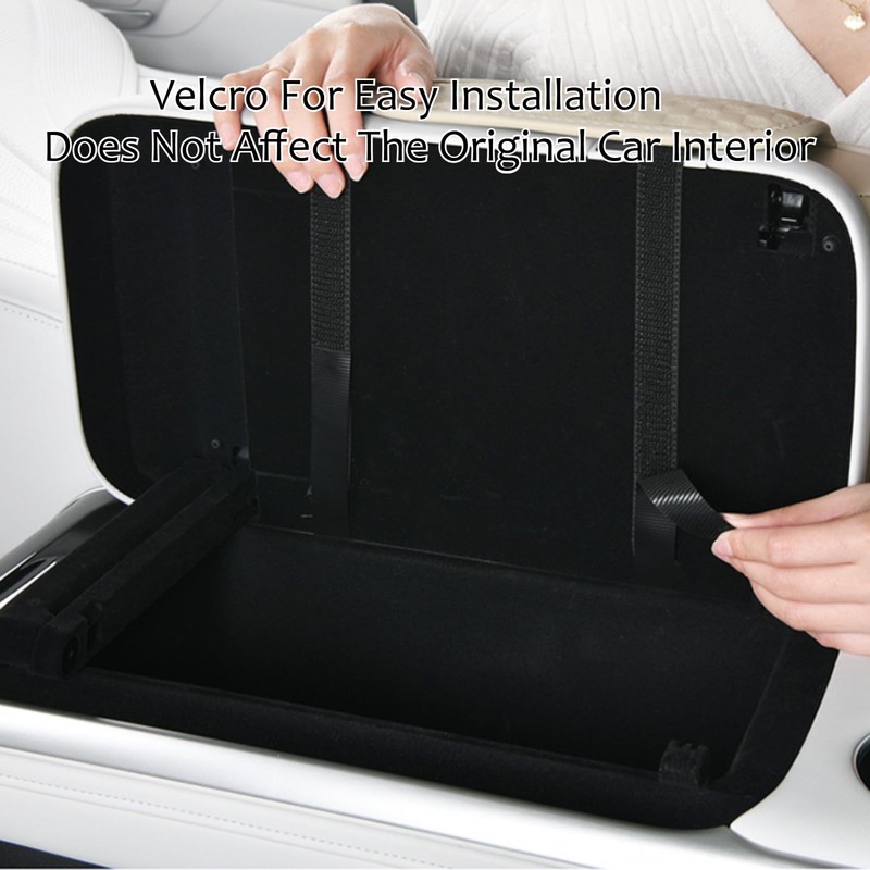 Car Armrest Center Console Pad, Ergonomic 7cm Height Boost, Side