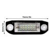 KACEPAR License Plate Lamp Tail Light Clear Lens, 18-LEDs License