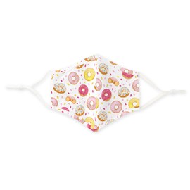 WEDDINGSTAR 3-Ply Kid's Washable Cloth Face Mask Reusable and Adjustable with Filter Pocket - Donut