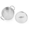 Vinod Titanium Triply Stainless Steel Sauce Pot with Cover, 20