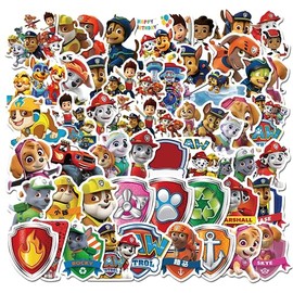 Stickers Children, Pack of 100 Stickers Dog Set, White, Brown, for Bulk Stickers for Scrapbooking, Teachers, Toddlers, Birthday Theme, Children, Gift for Teenagers