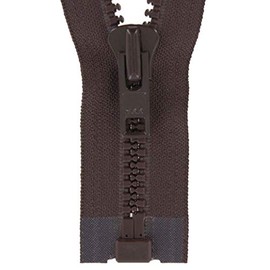 Ohio Travel Bag Vislon Jacket Zipper, #8, 30 Inch, Brown, Plastic Teeth, 8VF-30-BRO