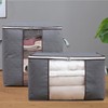 4Pcs Gray Quilt Storage Bag Organizer Large Capacity Breathable House