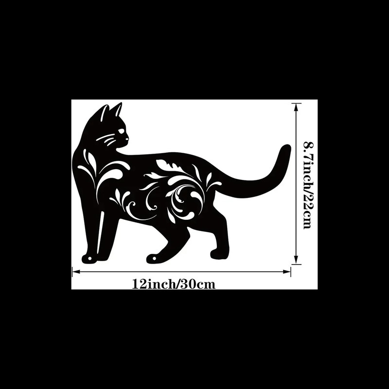 Metal Cat Garden Stakes for Outdoor Decor – Cute Cat
