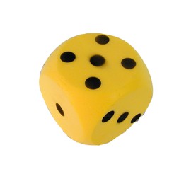 Blue Sky - Riesenwürfel - Outdoor-Spiel - 046523 - Gelb - Schaumstoff - Kinderspielzeug - Würfelspiel - Leicht - Gesellschaftsspiel - Zahlen - 16 cm - Ab 3 Jahren