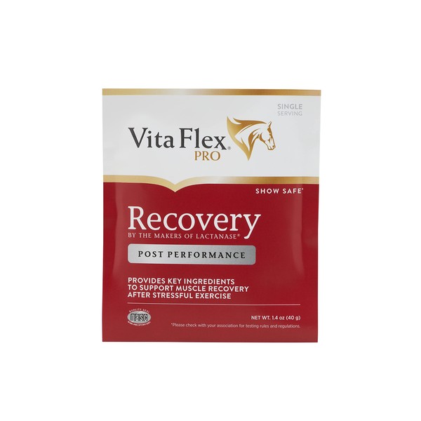 Vita Flex Pro Recovery by the Makers of Lactanase, Supports Post-Exercise Performance Recovery of Muscle Tissue for Horses