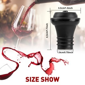 48 Pcs Wine Stoppers Vacuum for Wine Bottle, Rubber Wine Saver to Keep Your Wine Fresh