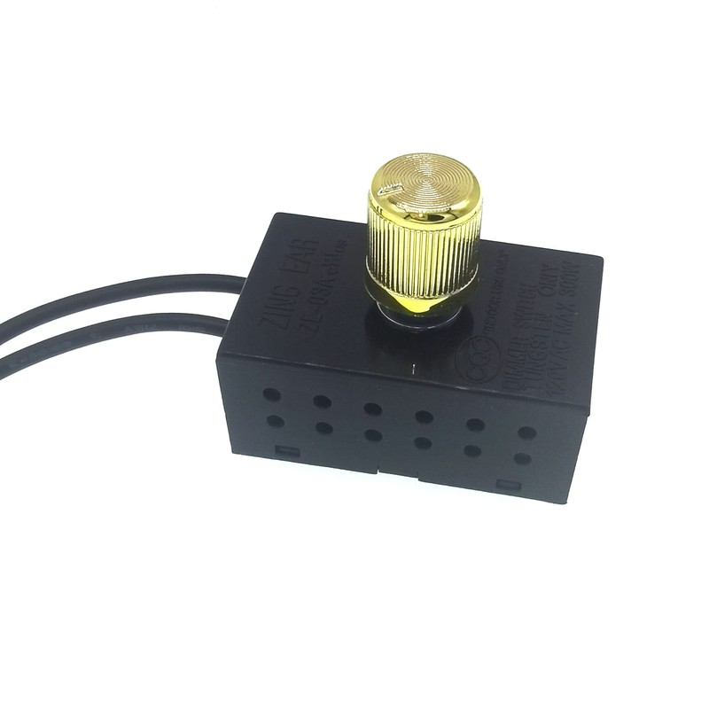 TWDRTDD Zing Ear Switch ZE-03A,Rotary Dimmer Switch with Knob,120V 300W