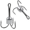 Weighted Treble Hooks Saltwater Snagging Hooks Fishing Hooks,5pcs Sharp Treble