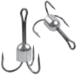 Weighted Treble Hooks Saltwater Snagging Hooks Fishing Hooks,5pcs Sharp Treble Fishing Hooks with Weight for Bass Bunker SnagSalmon Szie 5/0 6/0 8/0 10/0