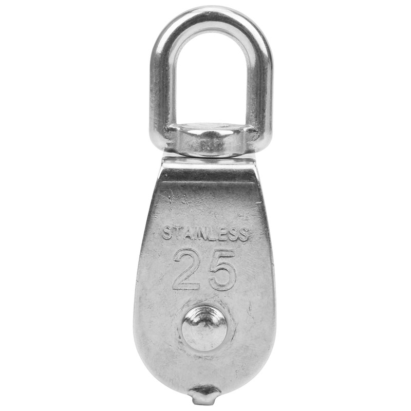 25mm 304 Stainless Steel Heavy Duty Single Wheel Pulley Rigging