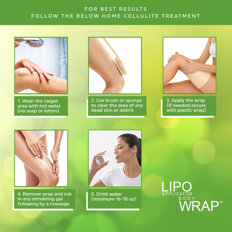 Lipo Applicator Body Wrap With Guarana, Green Tea, and Seaweed
