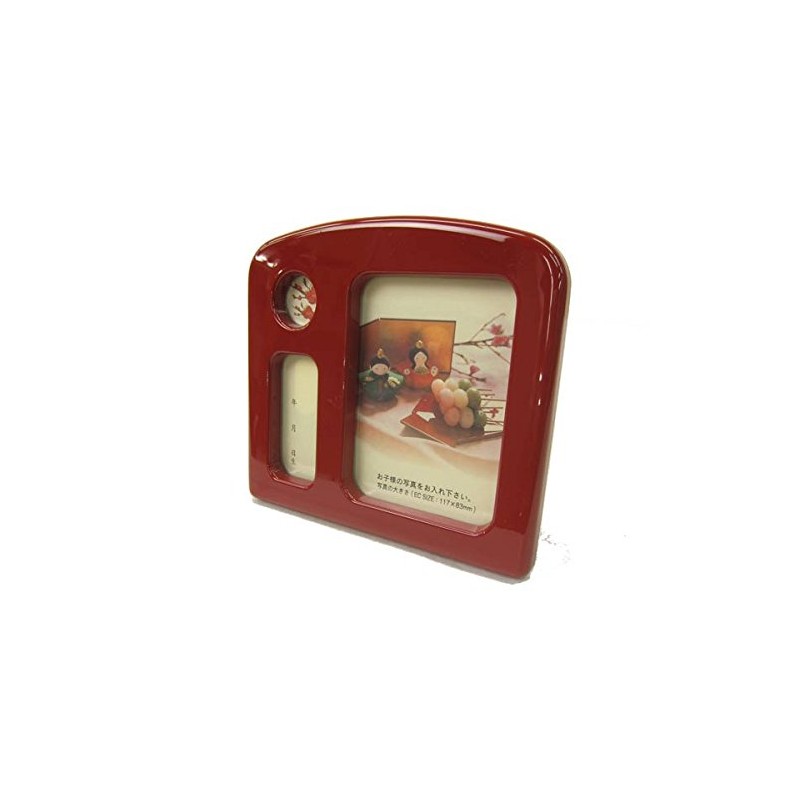Hina Doll Photo Frame Music Box Vermilion Red Hina Doll