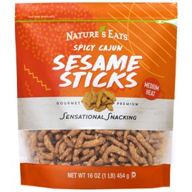 Nature's Eats Cajun Sesame Sticks 16.0 Ounce, 12pk