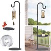 Vorriop Upgraded 75" Shepherds Hook Stand，Bird Feeders，Extra Large Wind Chime