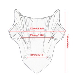 Motorcycle Windshield Windscreen,Front Wind Shield Screen Deflector Parts For Kawasaki Z900 2017 2018 2019 Imitation Carbon Fibre