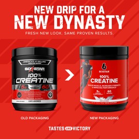 Six Star 100% Creatine Monohydrate Powder - Unflavored Micronized Creatine Monohydrate Supplement for Workout Performance, Muscle Building & Strength - Creatine Powder for Women & Men - 60 Servings