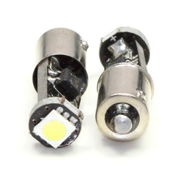 2pcs Super Bright White Car Light Bulb CAN BUS Xenon White 1 SMD LED Light Bulb Car Truck 3883x BA9S T4W H6W 363, 182,257,363,1445,1895,17053 L121
