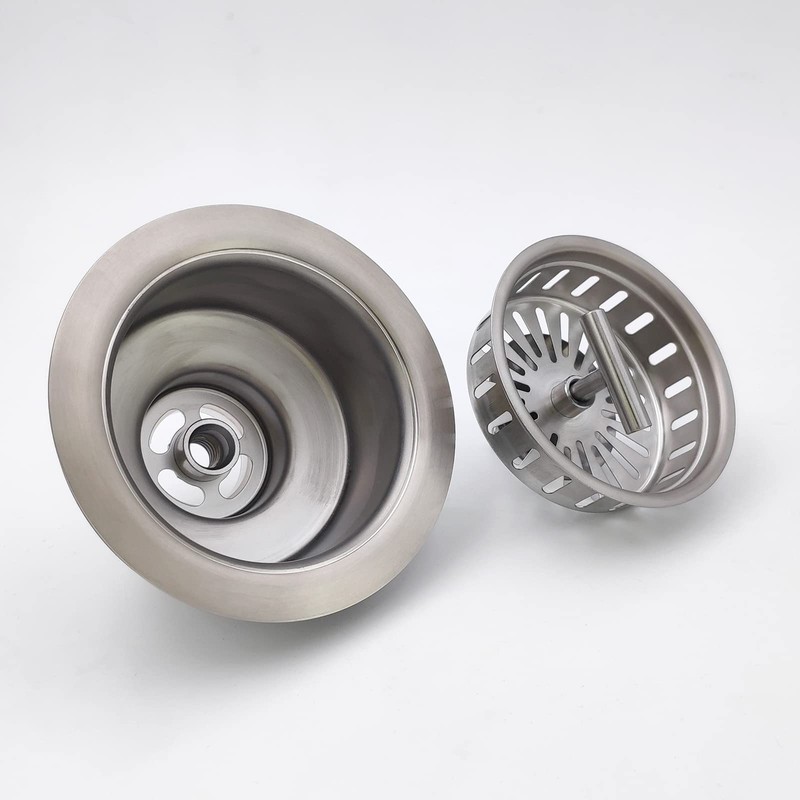 EADOT 3-1/2 Inch Brushed Nickel Sink Strainers for Kitchen Sink,