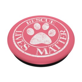 Rescue Lives Matter Pet Lovers Pawprint Device Grip