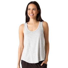 PJ Salvage Women's Jammie Essentials Tank, Heather Grey, Large