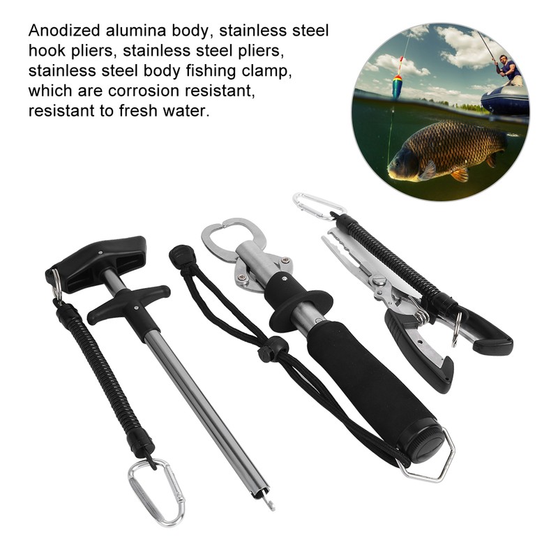 Stainless Steel Fishing Lure Plier and Gripper with Fish Hook