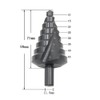 ZONADAH Spiral Nitriding Step Drill Bit Titanium Plated Multi Hole