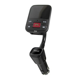 Pyle Bluetooth Hands-Free FM Transmitter with USB and Micro SD Card Reader for MP3 WMA Player PBT50
