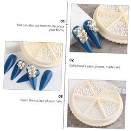 Housoutil Mixed Nail Decorations for Manicure Art Elegant Flatback for Women Home Decor and Crafts for Fingernail Designs and Creative Projects