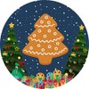 144 Gingerbread Christmas themed 30mm Reward Stickers