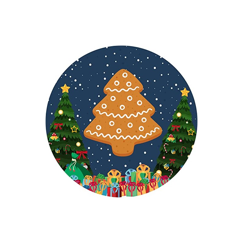 144 Gingerbread Christmas themed 30mm Reward Stickers