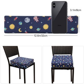 Zicac Portable High Chair Increasing Seat Cushion for Travel Dining Seat Pad for Toddler Kids Baby Infant Washable Thick Chair Seat Pads (Deep Blue)