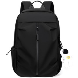 Amythe Backpack for Boys, Daypack Teenager with 15.6 Inch Laptop Compartment, Lightweight College School Backpack for Boys Girls, Casual Daypack Men, Fashionable Laptop Backpack, black