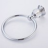 BATHSIR Crystal Towel Ring, Chrome Hand Towel Holder Bath Towel