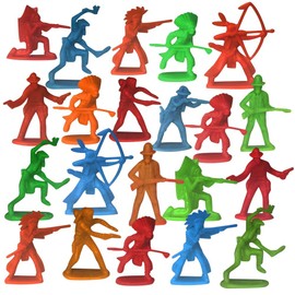 ArtCreativity 144 PCS Cowboy & Indian Action Figurines Assortment – Bulk Mini Plastic Figures in Assorted Colors & Poses – Party Favors, Goodie Bag Fillers, Toys for Kids, Decorations