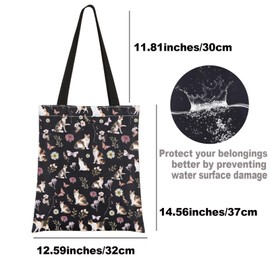 MYSOMY Calico Cat Tote Bag Calico Cat Lover Gifts Calico Cat Mom Shoulder Bag Calico Cat Owner Gifts (Calico UK)