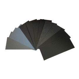 Aventurine 12pcs Sandpaper 800 to 5000 Grits, Wet and Dry Sandpaper 9x3.6 Inch for Cars Polishing Metals Walls Wood Furniture Sanding, 800 1200 1500 2000 3000 5000 Grit Wet/Dry Sandpaper Sheets Kit