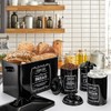 yarlung Metal Bread Box with 3 Kitchen Canisters Set, Large