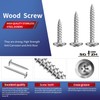#8 x 1-1/2" Wood Screw 500Pcs 410 Stainless Steel Standard