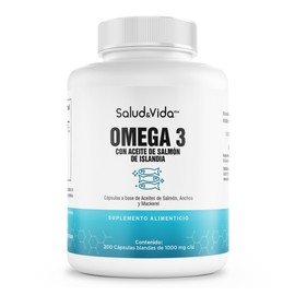 Omega-3 De Aceite De Salmón Islandés  2000mg Por Porción (2 Caps), 360mg EPA, 240mg DHA  100 Natural  200 Cápsulas blandas  SV - Sin Excipientes, Sin 