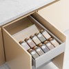 PanPanPal Spice Drawer Organizer, 4 Pack Clear Seasoning Organizer Rack,
